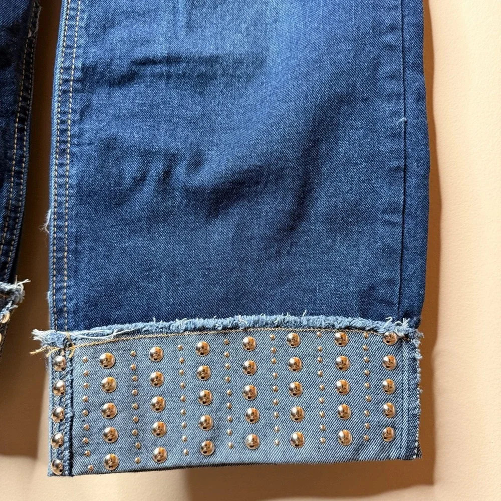 Wallflower the Alexis Girl‎ Wide Leg Fit Denim Blue Jeans High Rise Size 7 NWT